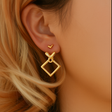 KIKI Ruitformede Øreringe