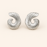 IRIS Guld Skulptur Øreringe