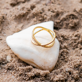 Nia Guld Diamant Korsring