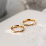 Gabrielle Diamant Simulant Guld Ring