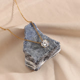 Kyla Solitaire Guld Halskæde