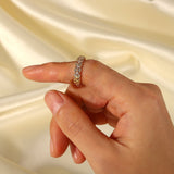 Camille Guld Mønstret Ring