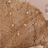 LANEY Guld Perlekæde