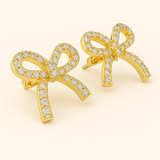 TIA Guld Øreringe med Zirkon