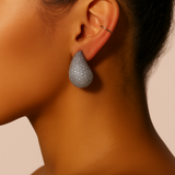 ELLA Sølv Vanddråbe Øreringe